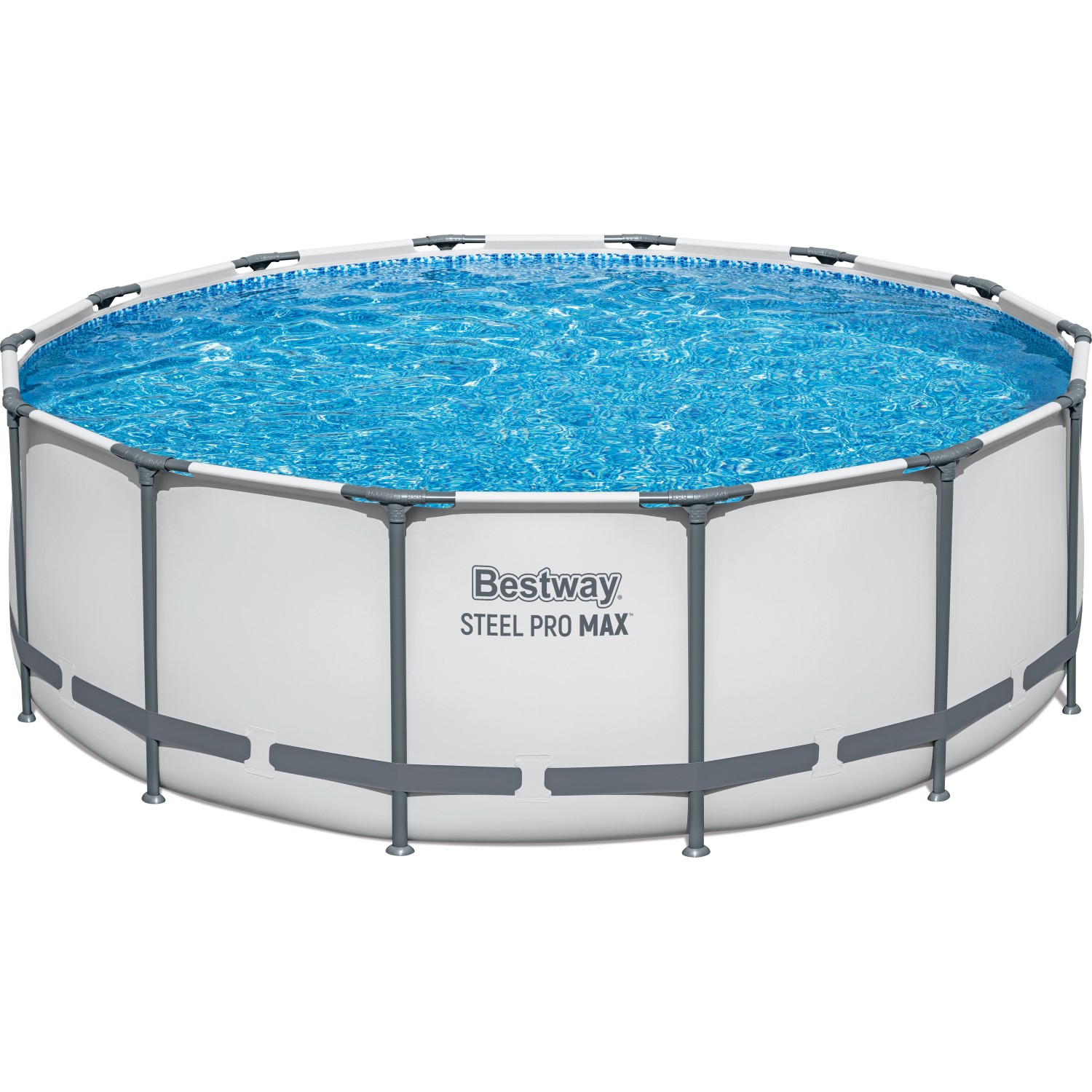 Bestway Stahlrahmen-Pool Set Steel Pro Max Frame GS Ø 427 x 122cm Rund Lich günstig online kaufen