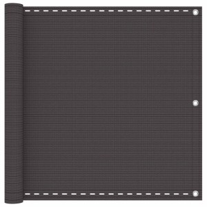 vidaXL Balkonsichtschutz Anthrazit 75 x 700 cm HDPE und Aluminium 4002834
