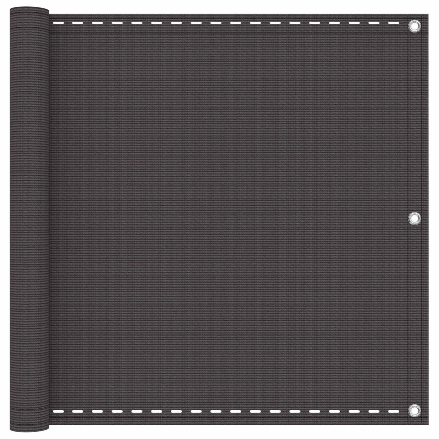 vidaXL Balkonsichtschutz Anthrazit 75 x 700 cm HDPE und Aluminium 4002834