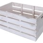 Weiße MCW Kommode C62, ohne Schubladen, als Aufbewahrungskiste aus Holz im Shabby-Look.