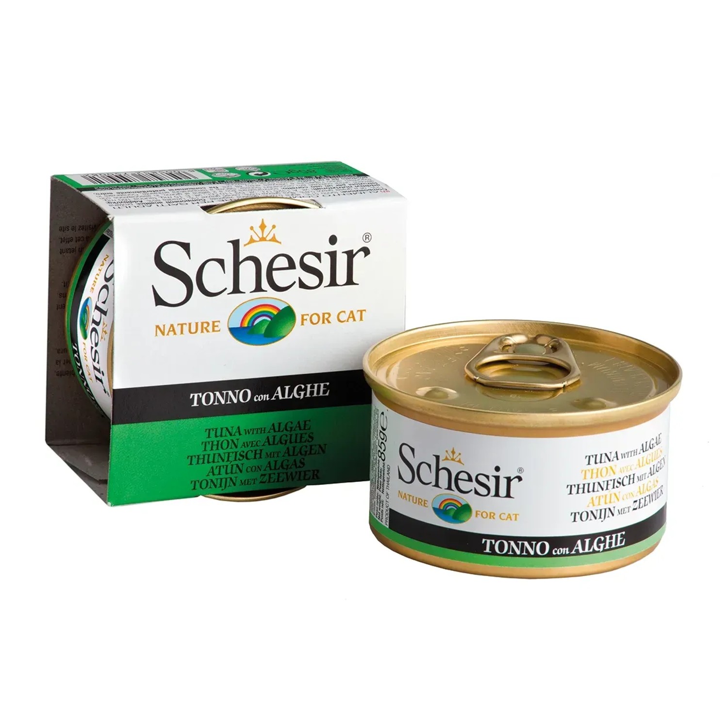 Schesir Katzen-Nassfutter Cat Jelly Thunfisch mit Algen 70 g
