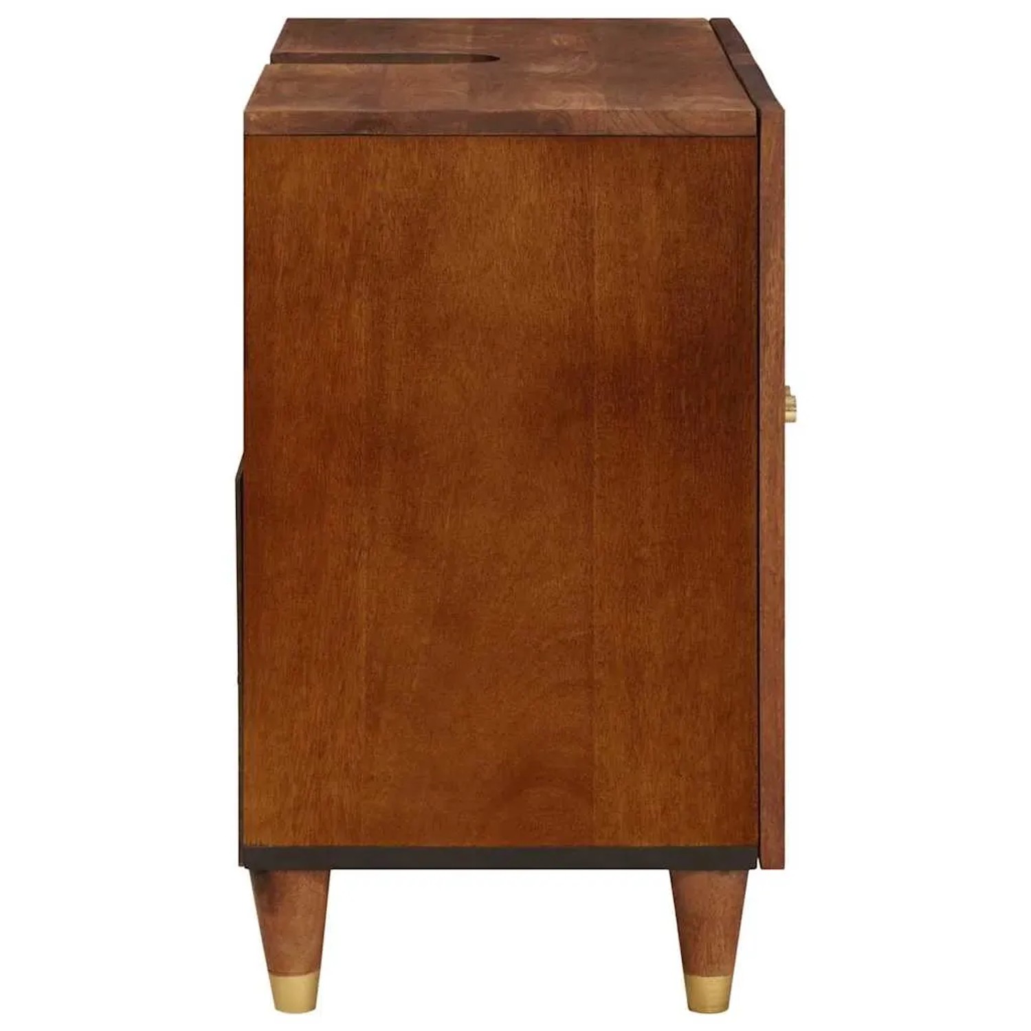 vidaXL Waschbeckenunterschrank Braun 62 x 33 x 58 cm Holzwerkstoff 4018899_4