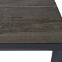 Detailansicht des rechteckigen Siena Garden Gartentisch Silva in Washed Grau mit Keramik-Tischplatte und Aluminiumrahmen.