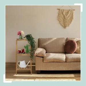 Relaxdays Badregal Walnussholz Natur Offene Ablagen 80 cm x 35,5 cm x 35,5 cm