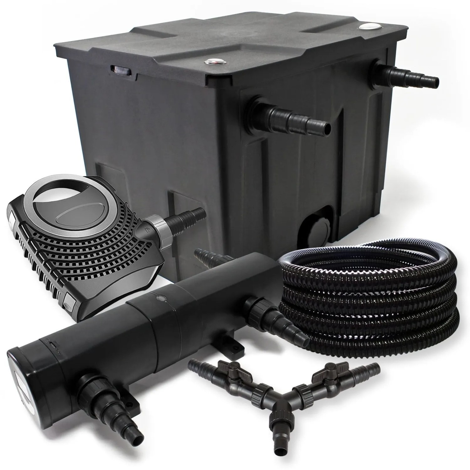 Sunsun Filter Set 12000L Teich 18W Teichklärer Neo8000 70W Pumpe 25M Schlauch
