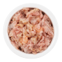 Lucky Lou Katzen-Nassfutter Thunfisch & Shrimps in Jelly, Nahaufnahme im weißen Napf.