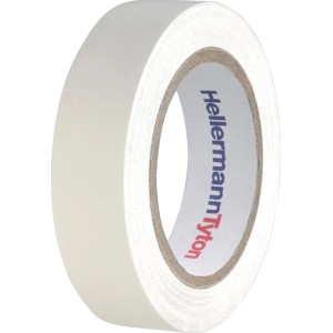 Hellermann VDE-PVC-Isolierband, weiß, 10m Rolle.