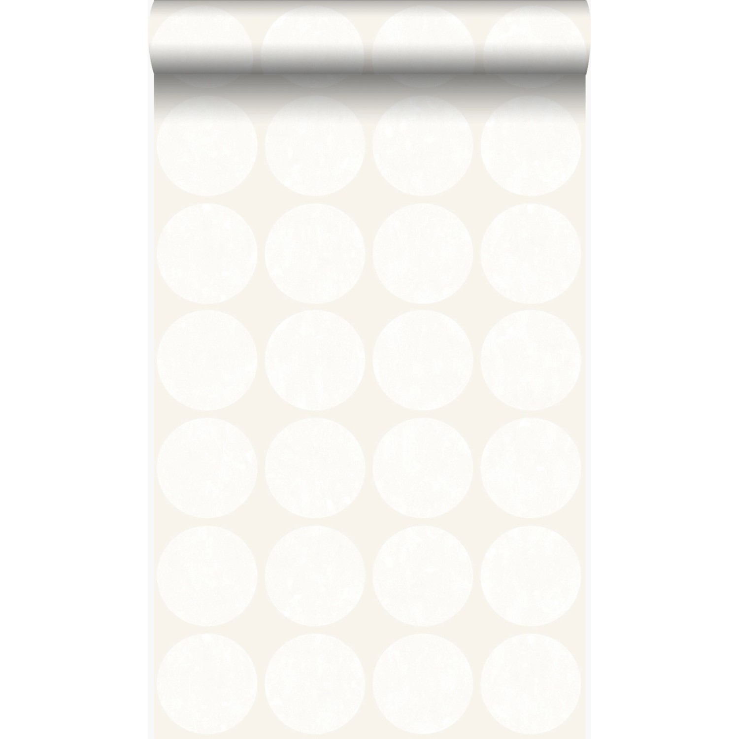 Origin Luxury Wallcoverings Tapete Große Verwitterte Kugeln Crême Weiß 53 C günstig online kaufen