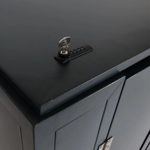 PROREGAL Fahrradgarage 4er 121x202x150cm Anthrazit