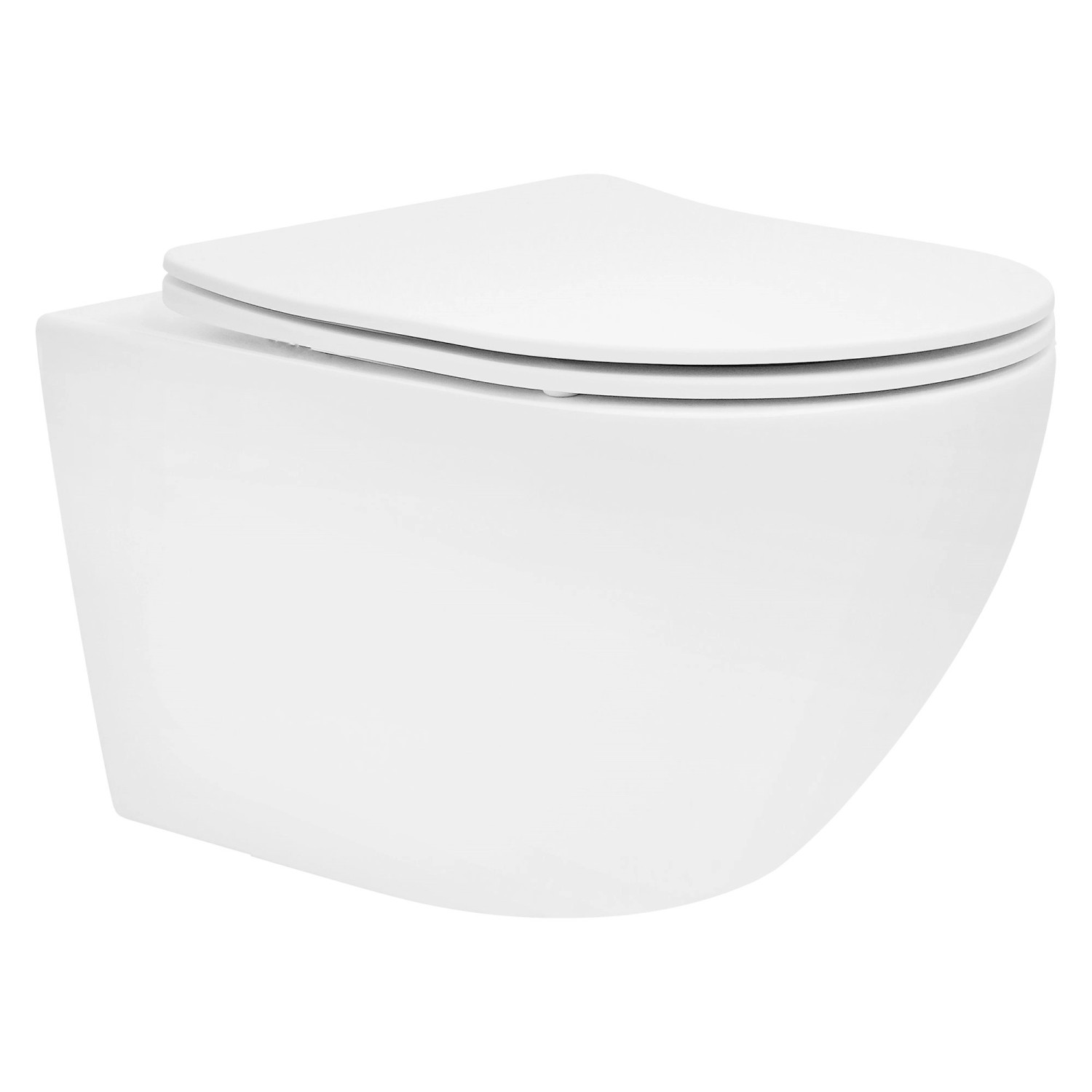 LuxeBath Spülrandlos Hänge WC Nano Beschichtung Weiß Matt WC-Sitz günstig online kaufen