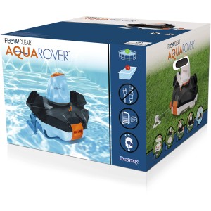 Verpackung des Flowclear Aquarover Poolroboters von Bestway. Automatischer Poolsauger für saubere Pools.