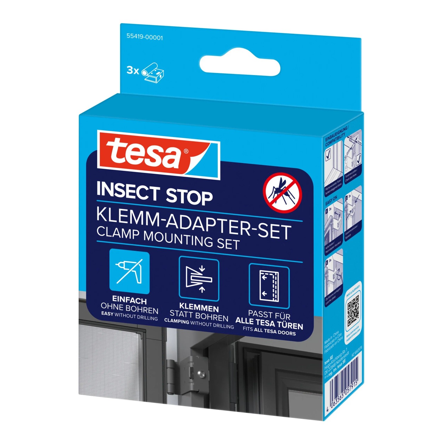 tesa® Insect Stop  Klemm Adapter-Set anthr