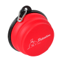 Roter, faltbarer Petsation Reisenapf (350+1000ml) für Hunde mit Karabiner.
