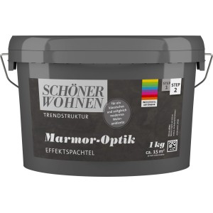 Schöner Wohnen Marmor-Optik Effektspachtel, abtönbar, 1 l. Effektfarbe für individuelle Wandgestaltung.