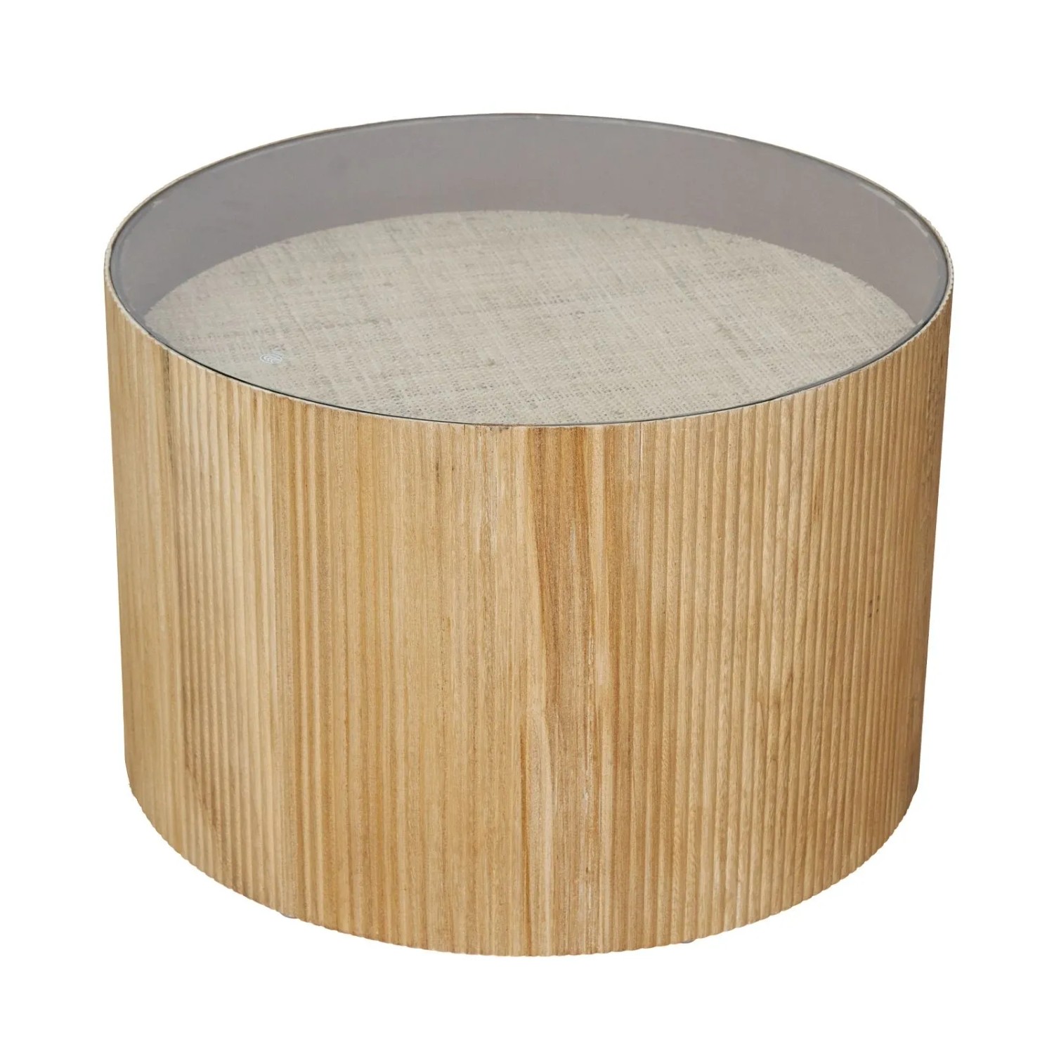 Svita Carla Beistelltisch Wohnzimmertisch 59x39cm Ø x H Paulownia Holz Natur