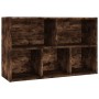 VidaXL Bücherregal/Sideboard in Räuchereiche mit 5 Fächern aus Holzwerkstoff.