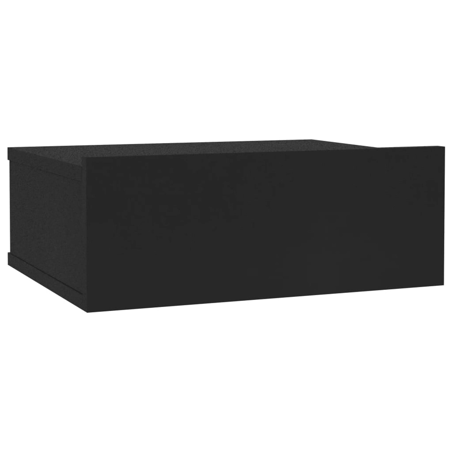 Hängender Nachttisch Schwarz 40 X 30 X 15 Cm Spanplatte günstig online kaufen