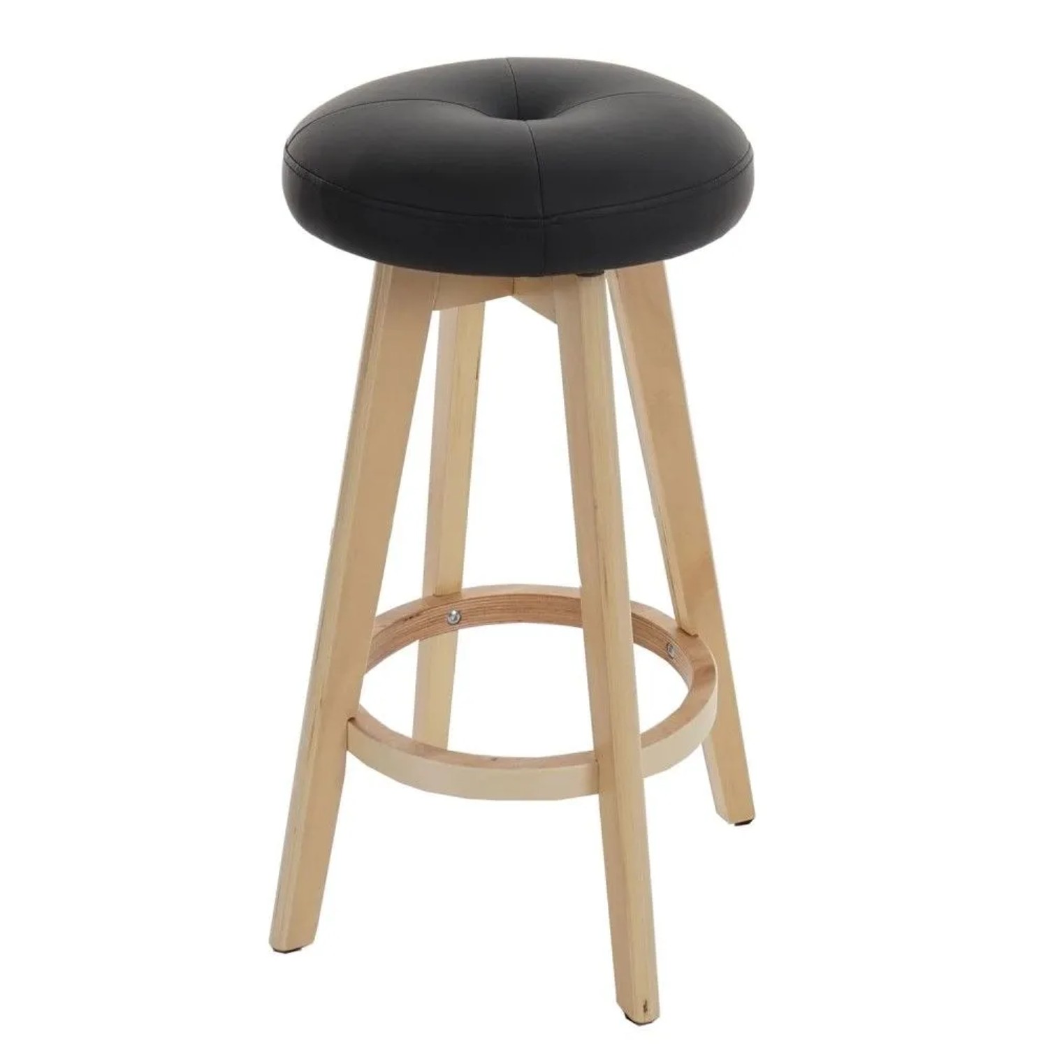 MCW Barhocker Boras Drehbar Schwarz Helle Beine