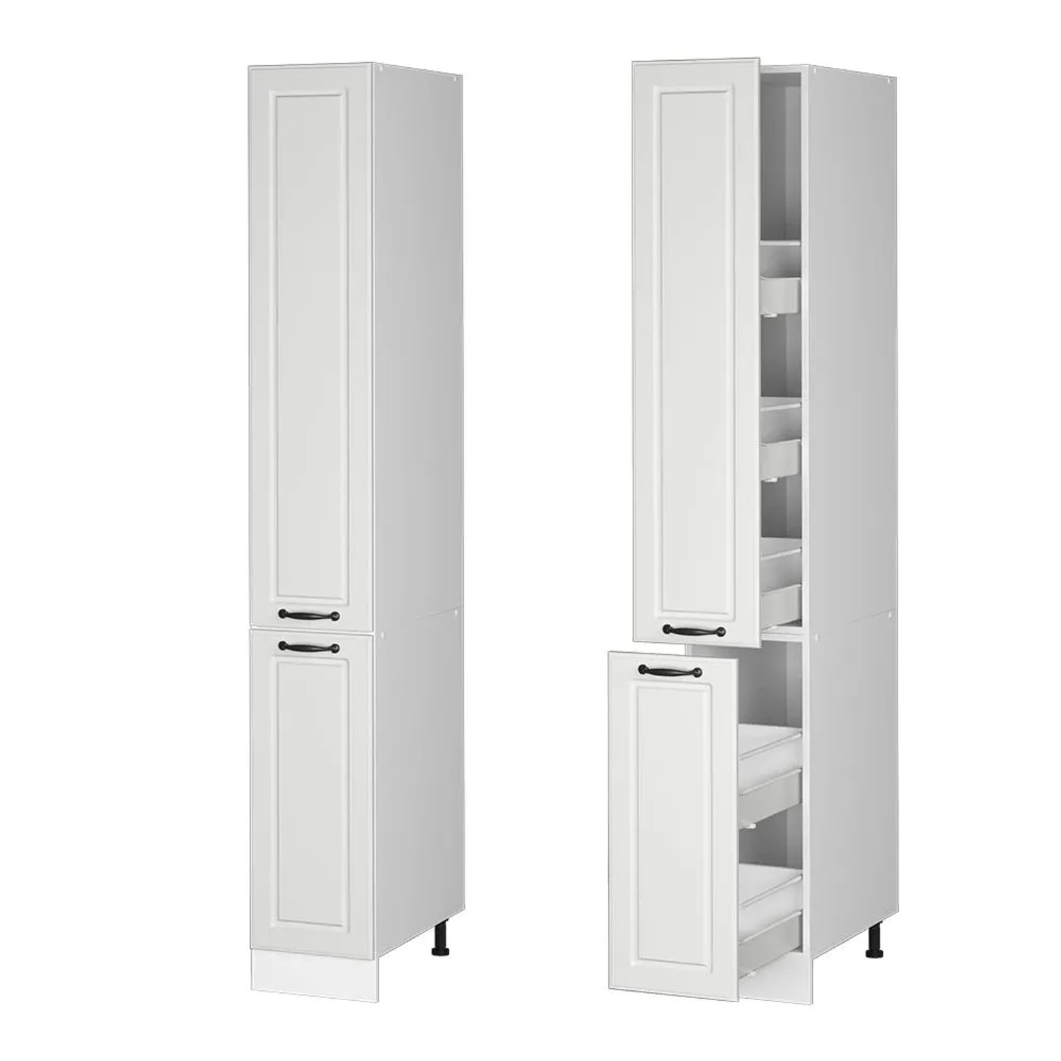 Vicco Apothekerschrank R-Line Medizinschrank für die Küche Weiß Landhaus Weiß 30 cm_5