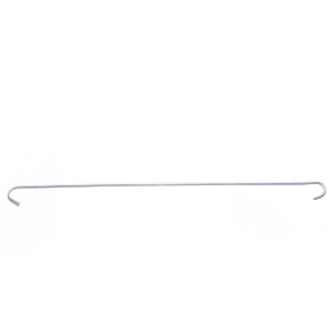 Daprona Sturmklammer, gerade, 100x300mm, Stahl, silber, zur Sicherung von Dachziegeln.