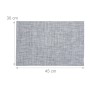 Relaxdays Tischset 6er Set Polyester/PVC Grau Abwaschbar 45 cm x 30 cm 80 g_4