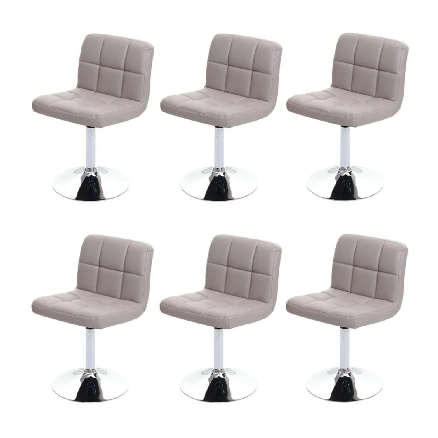 MCW Esszimmerstuhl Cadiz 6er-Set Taupe-Grau