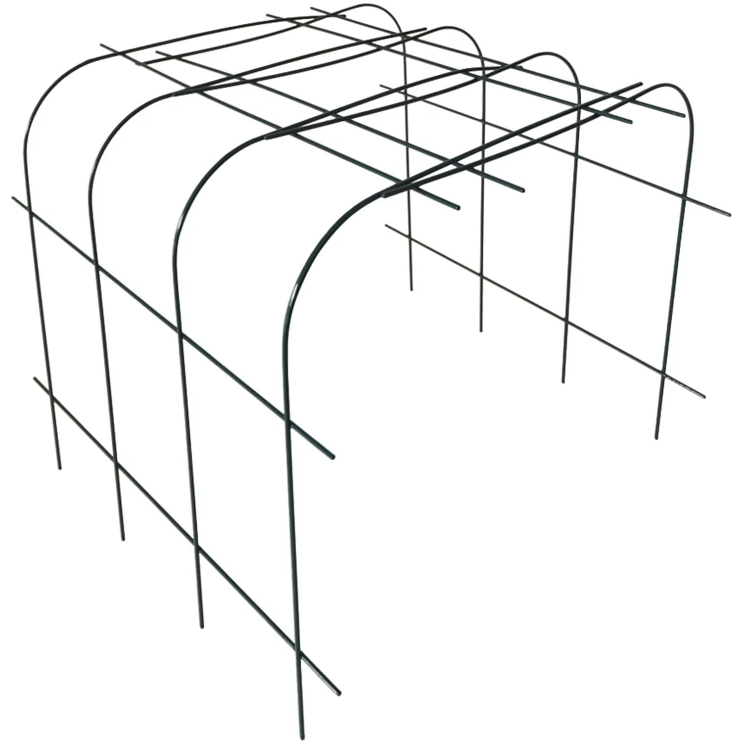 Bellissa Pflanzenstütze Annabelle, 2er-Set, grün. Rankhilfe aus Metall für Garten und Hochbeet.