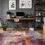 MeGusta Vintage Teppich, Multi Patchwork Design, 80x150cm. Flachflor Teppich im Wohnzimmer.