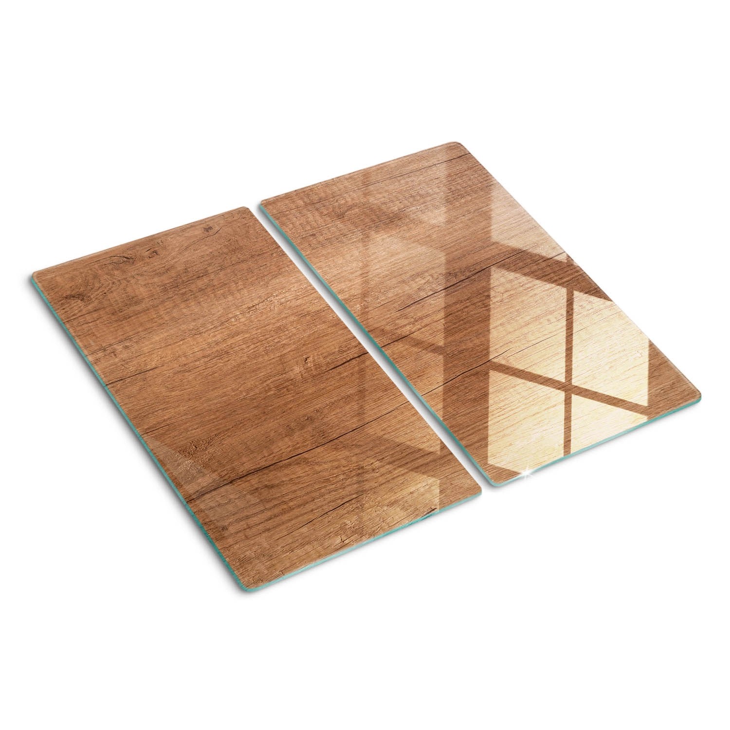 Tulup Herdabdeckplatte SET aus 2 Stück 30x52 cm Schneidebrett aus Glas Schu günstig online kaufen