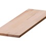 Unbehandelte Leimholzplatte Buche, 250x40x1,8 cm, ideal für Regalböden und Möbelbau.