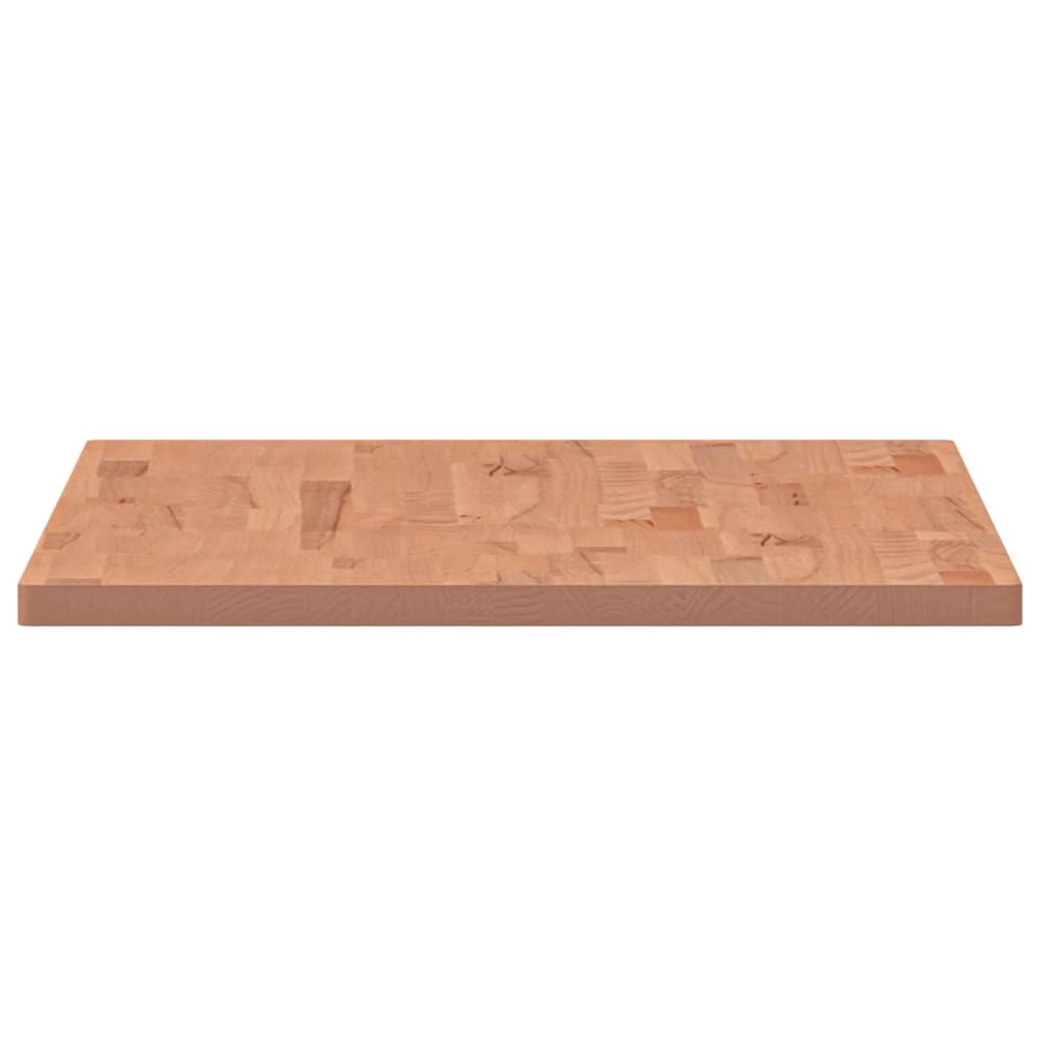 Waschtischplatte aus Buchenholz, 100x60 cm, mit abgerundeten Ecken. Ideal für Badmöbel.