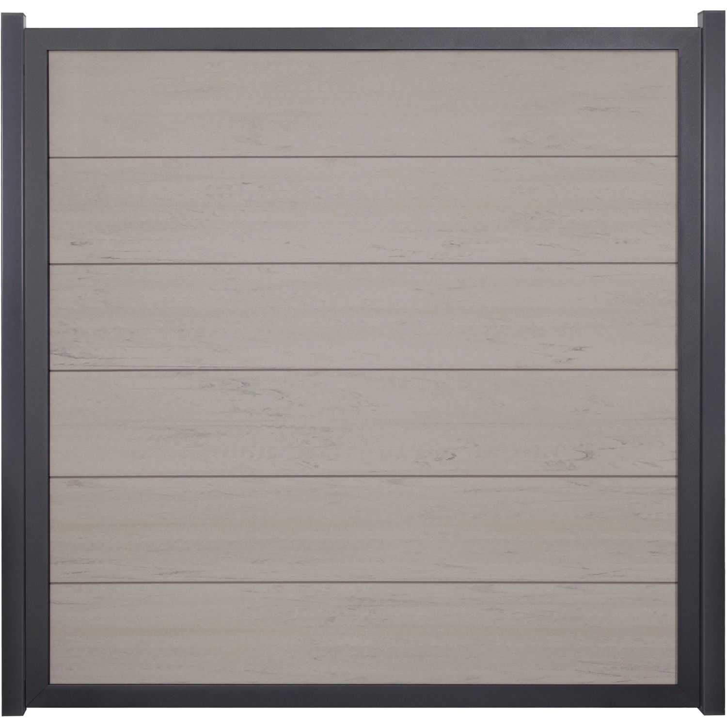 GroJaViento Zaunelement Bi-Color Sand 180 x 180 cm Rahmen: Anthrazit