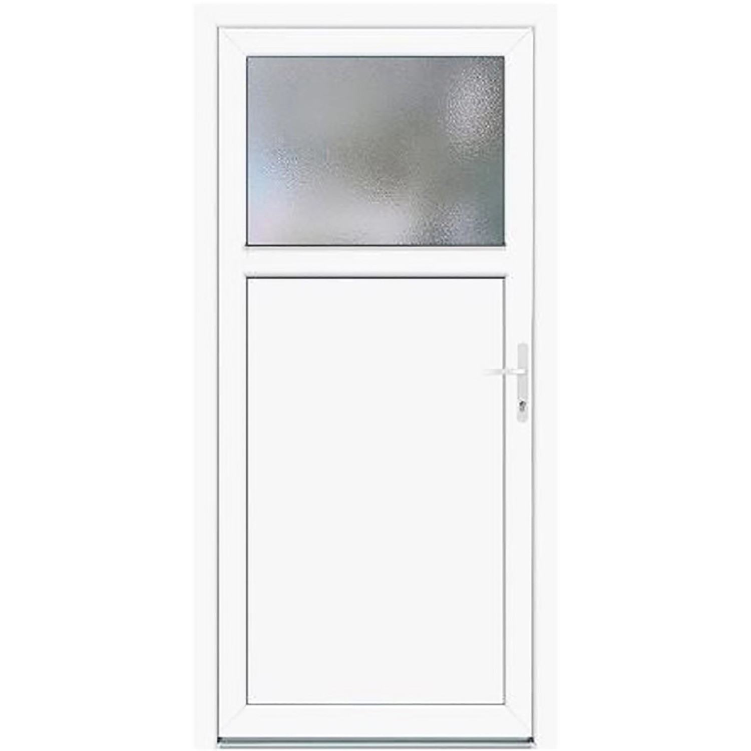 Kunststoff-Nebeneingangstür K 301 Weiß 98 cm x 198 cm Anschlag Rechts günstig online kaufen