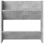 vidaXL Wand-Schuhschrank Betongrau 60x18x60 cm Holzwerkstoff 806726_4
