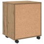 vidaXL Rollcontainer Artisan-Eiche 45x38x54 cm Holzwerkstoff 856655_7