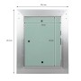 ECD Germany Revisionsklappe 150x200 mm mit Gipskarton-Einlage und Aluminiumrahmen.