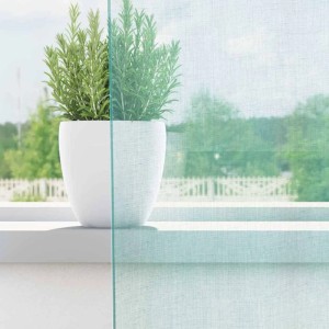 vidaXL Voile Vorhänge mit Ösen 2 Stk Türkis 4102143