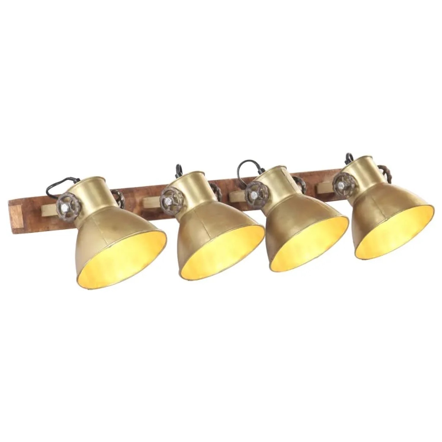 vidaXL Wandlampe Industriestil Messing 90x25 cm E27 320506