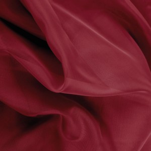 Bordeauxrote Bistrogardine Noella aus Voile mit Stangendurchzug, Fenstervorhang.