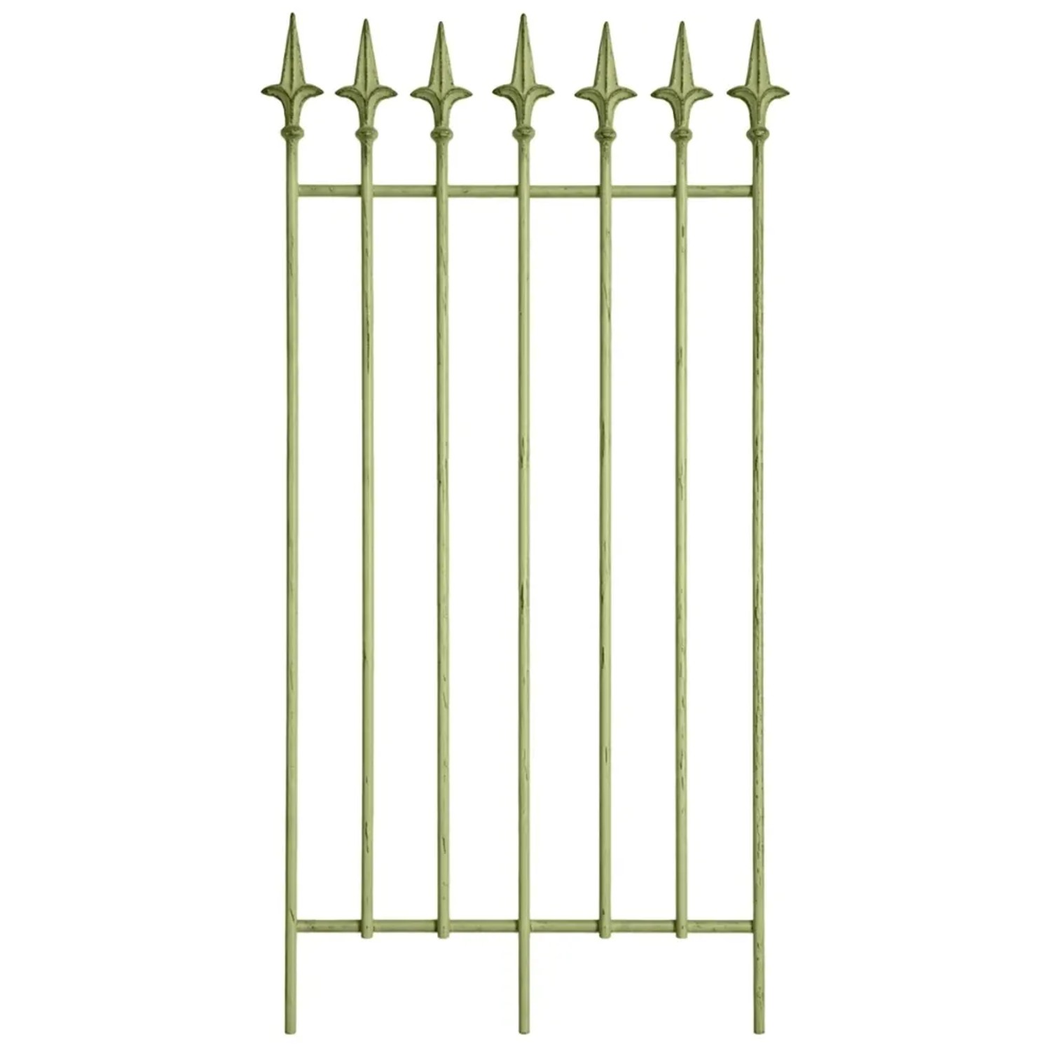 DELUKE Rankgitter FREYA 50x0,7x100cm Metall Antik-Grün Rankhilfe Kletterpflanzen Gartendekoration