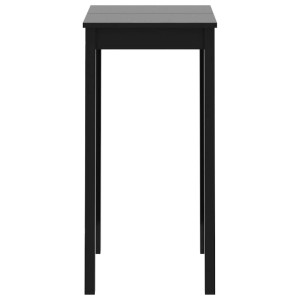 Schwarzer vidaXL Bartisch aus MDF, 55x55x107 cm, ideal für kleine Räume.