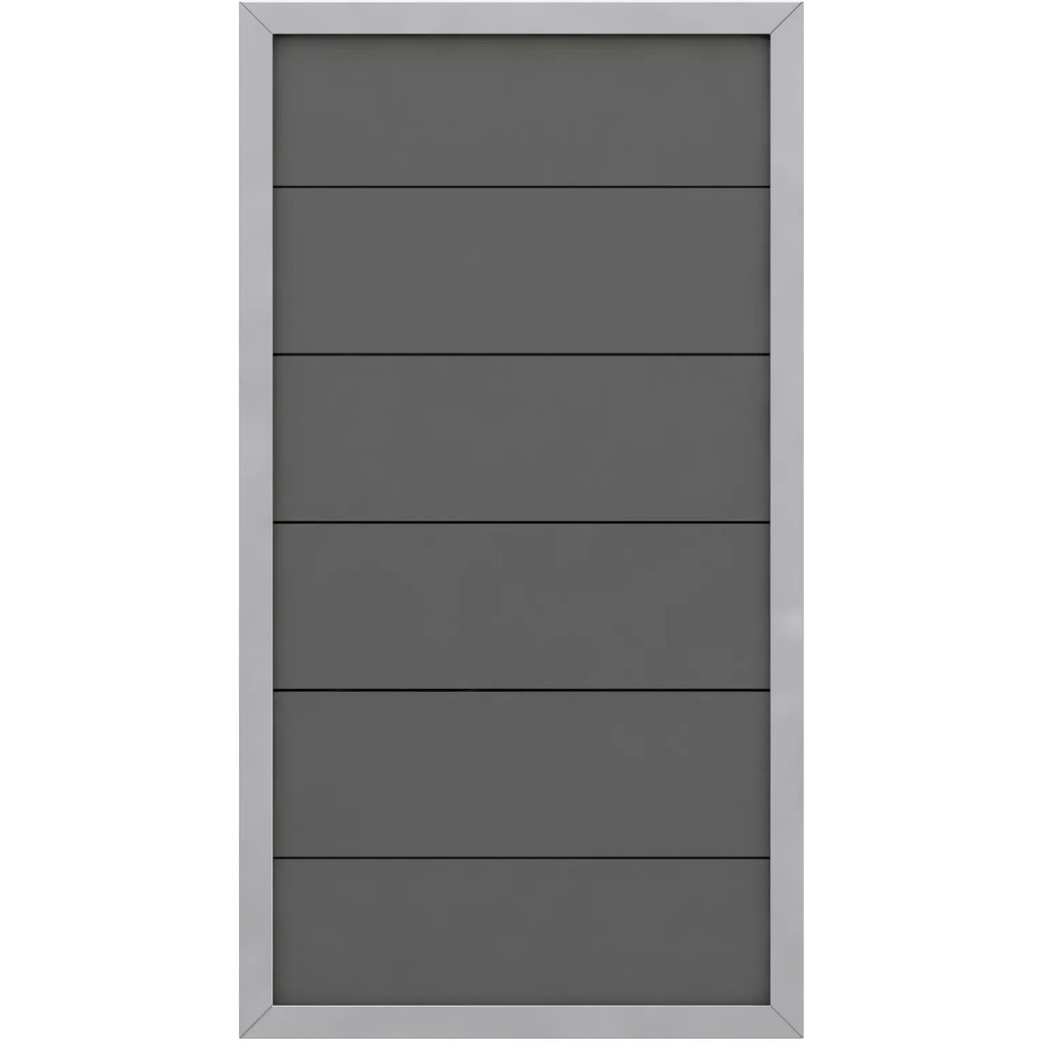 TraumGarten WPC Zaun Element Design Alu Anthrazit 90 x 180 cm kaufen bei OBI