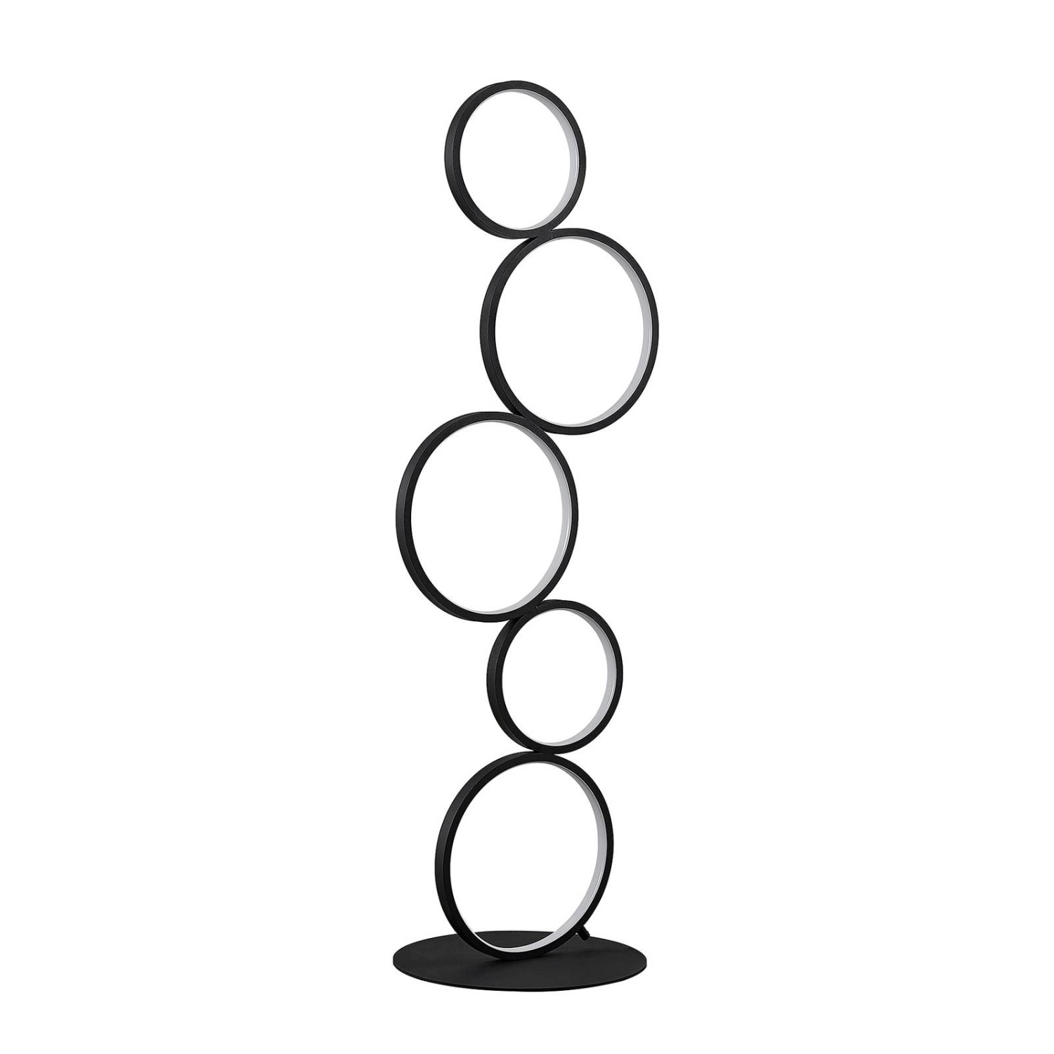 Lindby LED Stehlampe Jacek 9626834 Modern in Schwarz aus Metall 1-flammig Wohnzimmerleuchte