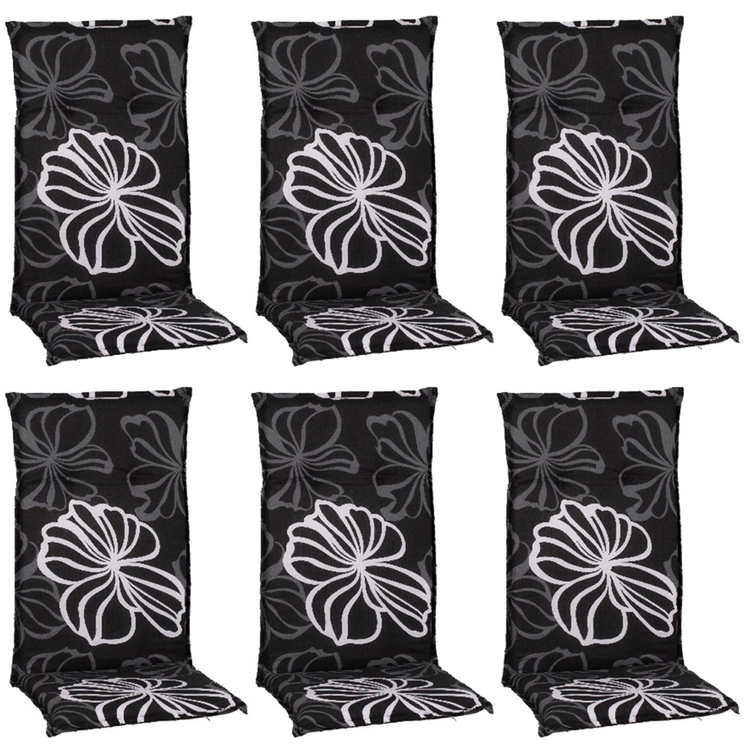 Beo Saumauflage Boston 6er-Set Hochlehner Schwarz-Weiß günstig online kaufen