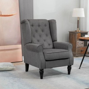HOMCOM Einzelsessel Relaxsessel mit Tufting Holzfüße 74 x 86 x 102 cm
