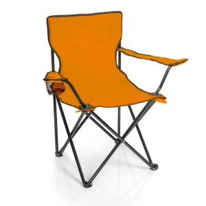 BigDean Faltstuhl Orange Campingstuhl Anglerstuhl Mit Getränkehalter Tragetasche Anglersessel Klappbar Klappstuhl Gartenstuhl Faltstuhl Relaxsessel