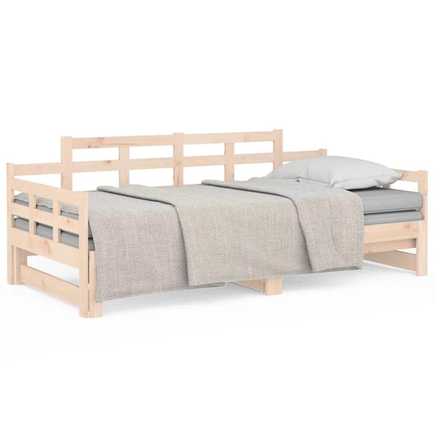 vidaXL Tagesbett Ausziehbar Massivholz Kiefer 2x(80x200) cm1279863 günstig online kaufen