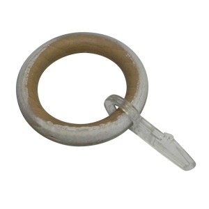 Schöner Wohnen Gardinenring Mira, Castell-Eiche, mit Faltenlegehaken.