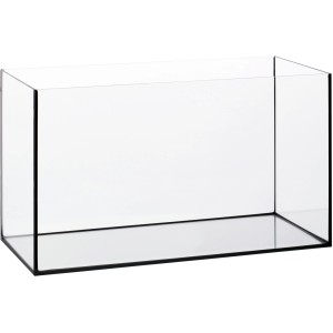 Leeres Eheim Aquarium-Glasbecken, 240 l, transparent, rechteckig.