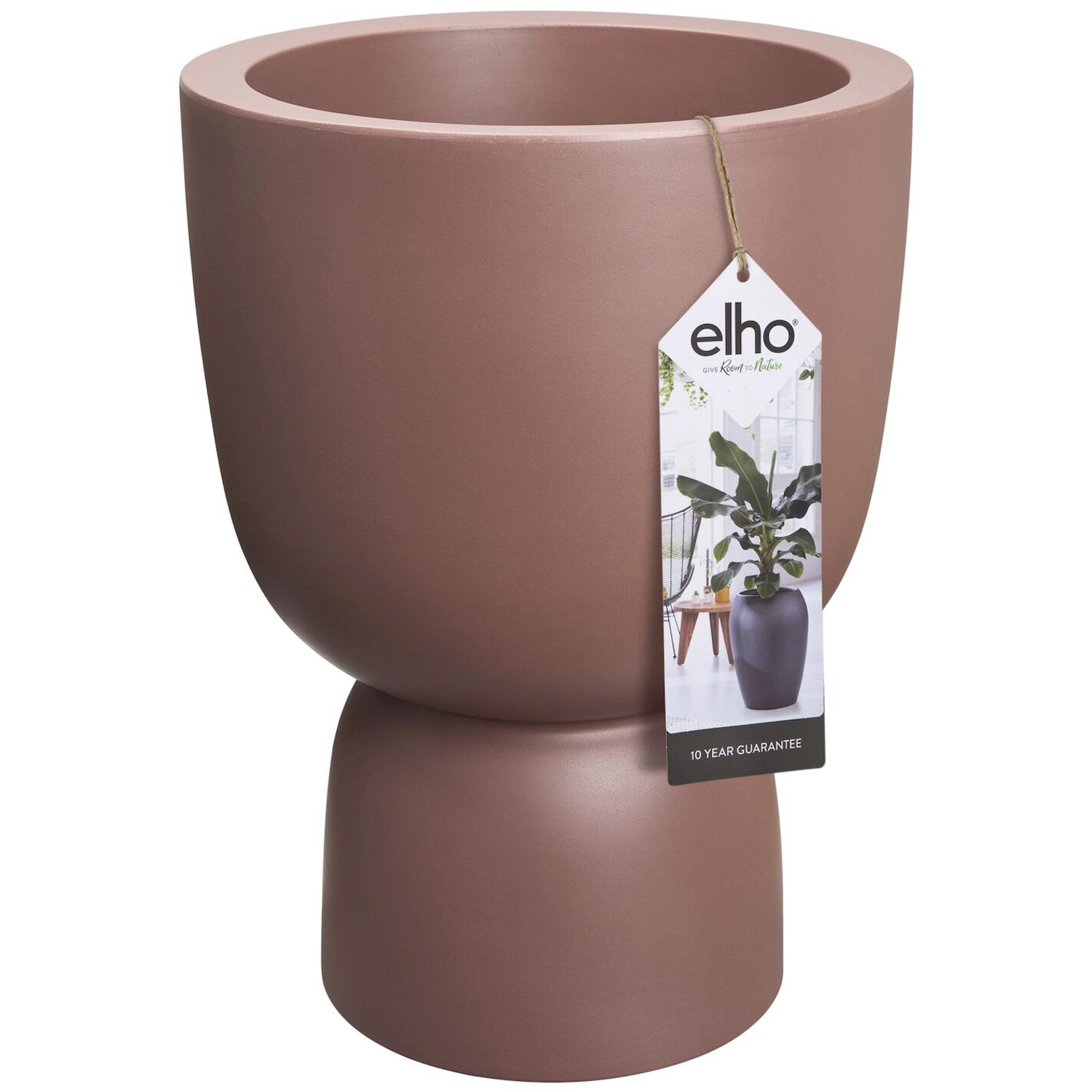 Elho Blumentopf Pure Coupe Ø 41,3 cm Rosé-Braun
